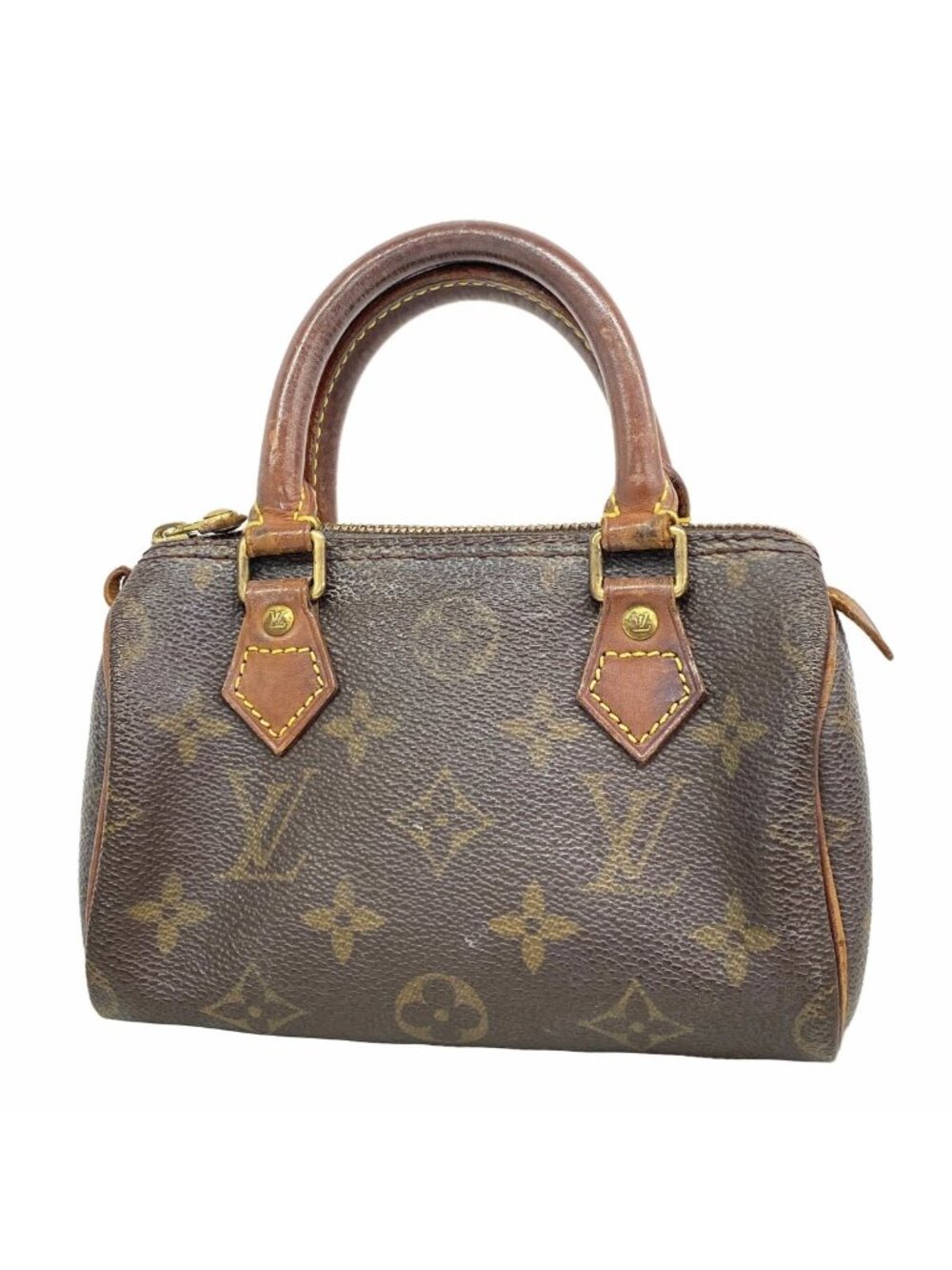 Louis Vuitton Handbag Monogram Mini Speedy Brown